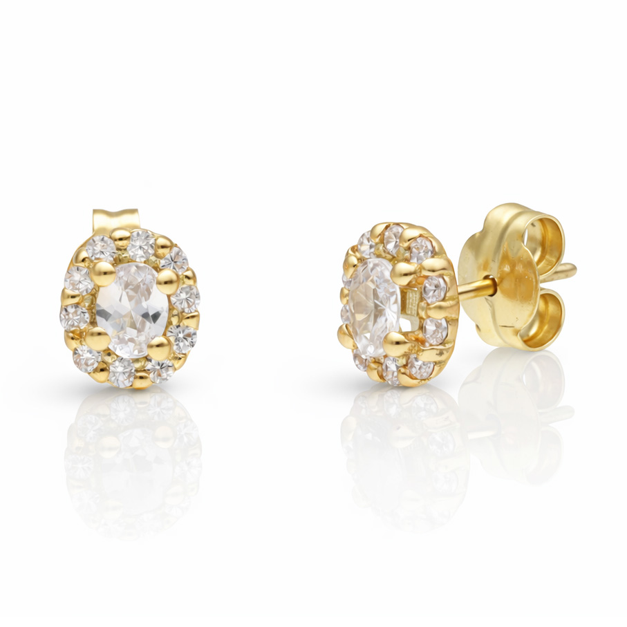 PENDIENTES ORO 18KL CIRCONITAS