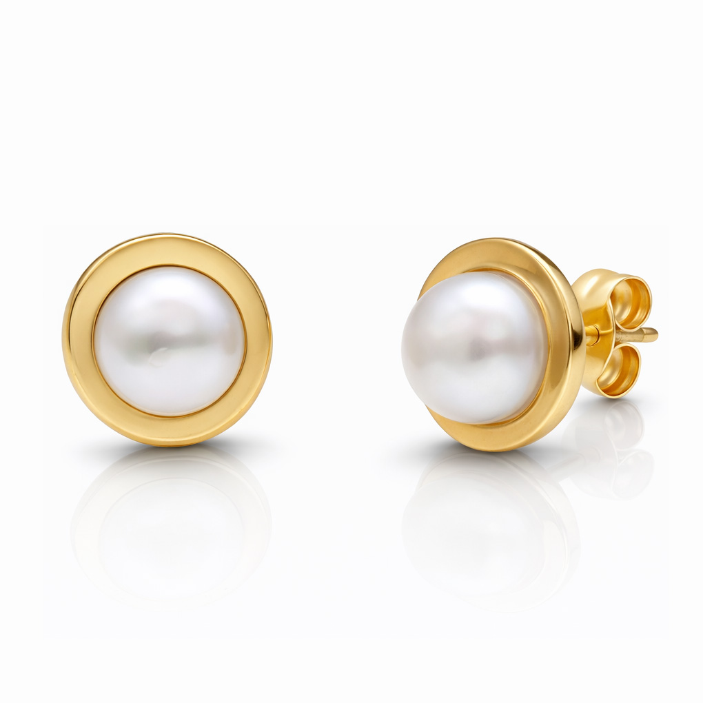 PENDIENTES ORO 18KL PERLAS