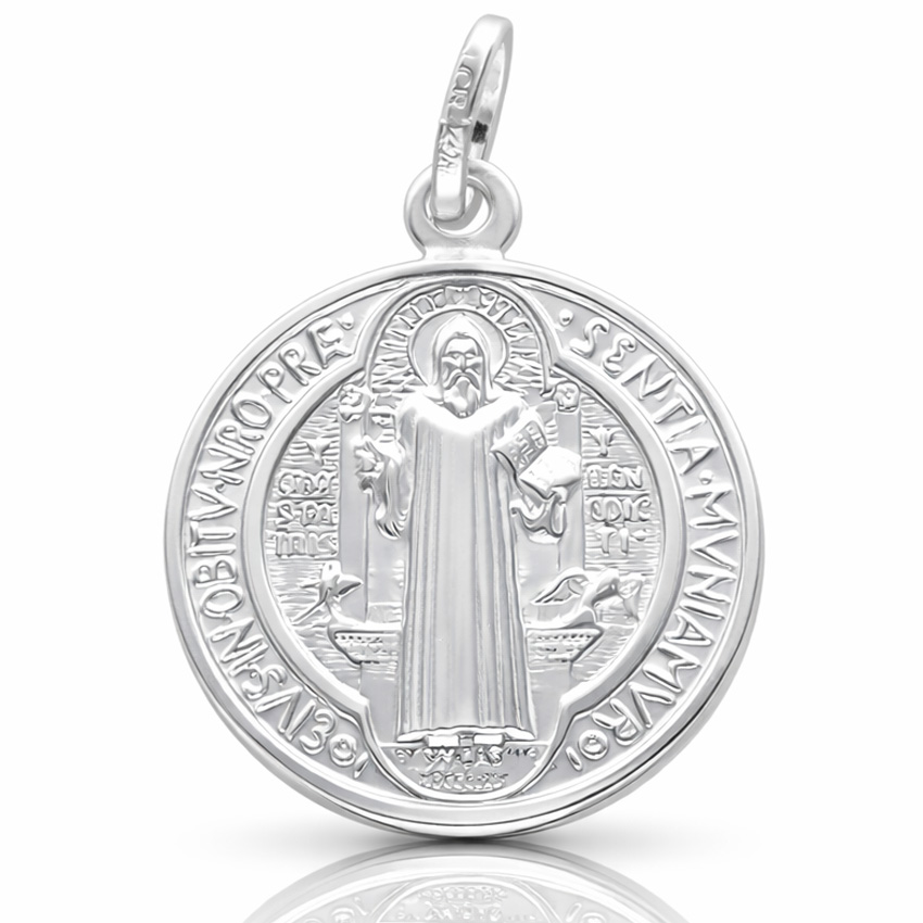 MEDALLA PLATA 925MM SAN BENITO - 20MM