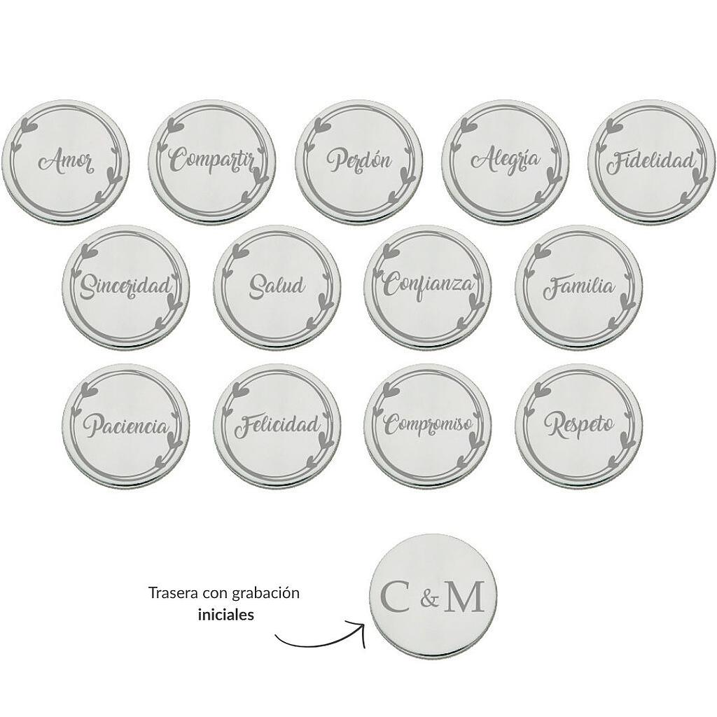 ARRAS PERSONALIZADAS PALABRAS · PLATA DE LEY