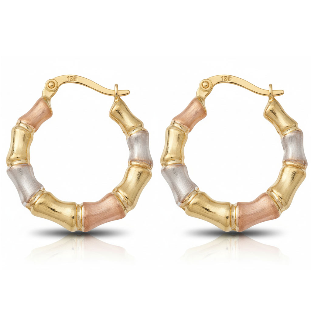 AROS ORO 18KL TRICOLOR