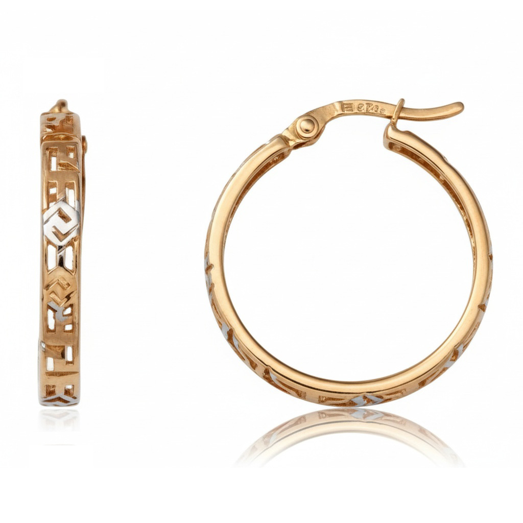 AROS ORO 18KL GRECA - 20MM