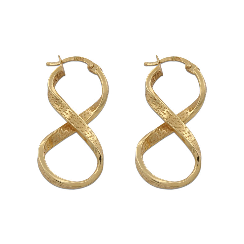 AROS ORO 18KL GRECA - 16x32MM