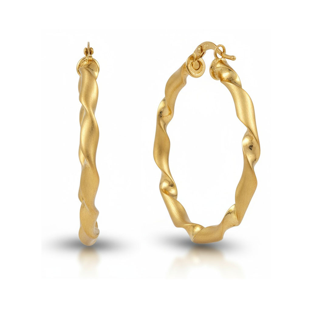 AROS ORO 18KL ONDULADOS - 42MM