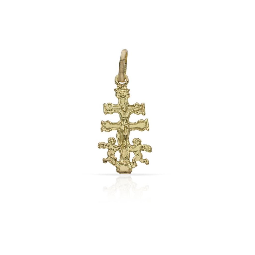 CRUZ ORO 18KL DE CARAVACA - 8X15MM
