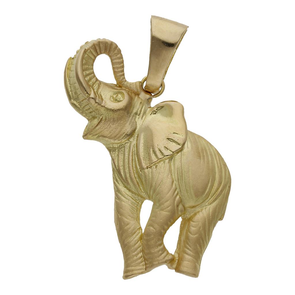 COLGANTE ORO 18KL ELEFANTE - 27x37MM