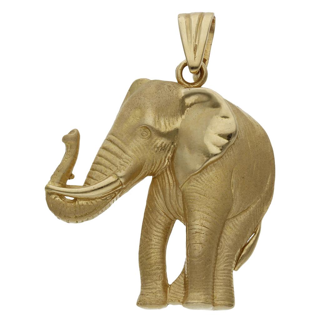 COLGANTE ORO 18KL ELEFANTE - 29x33MM