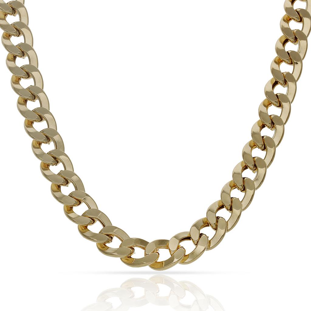 COLLAR ORO 18KL BARBADO HUECO - 7MM