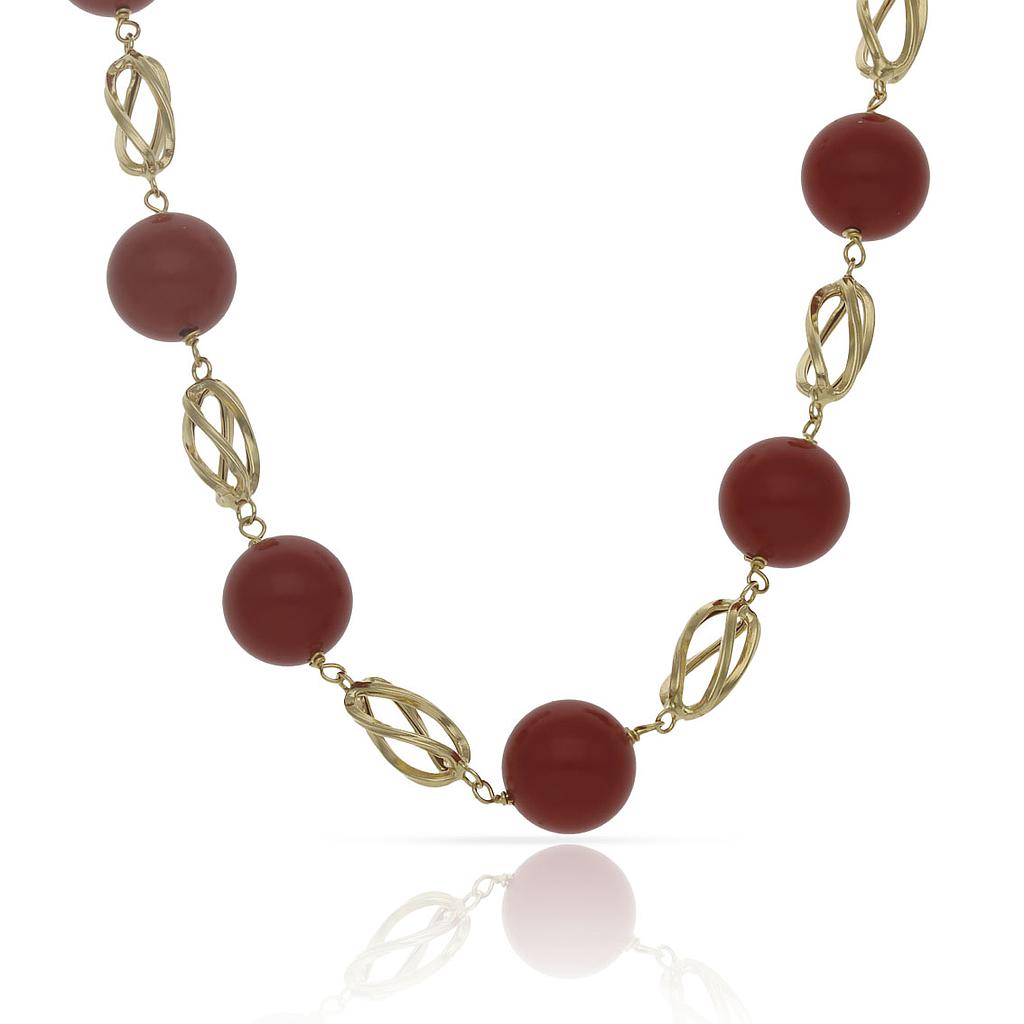 COLLAR ORO 18KL CORALINA