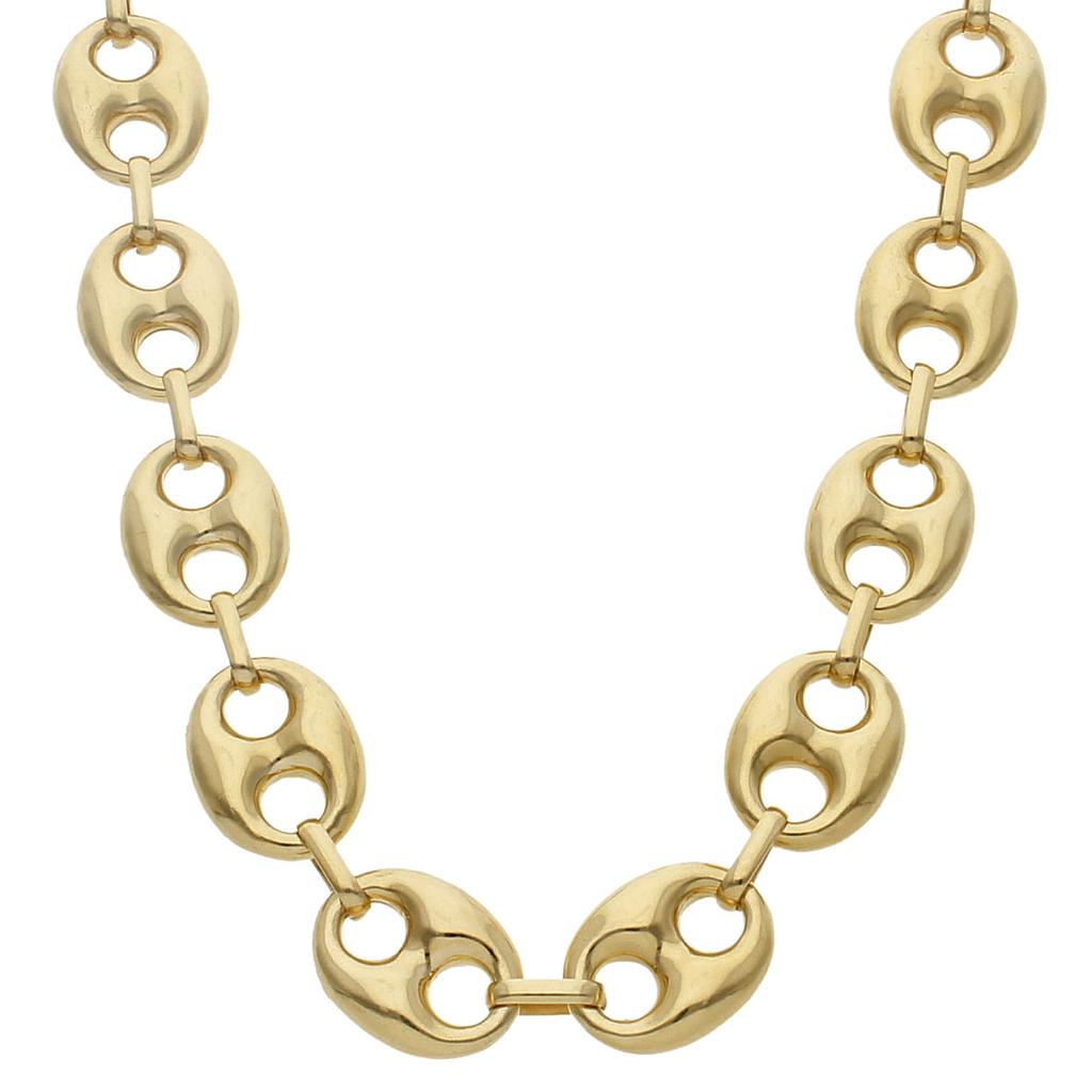 COLLAR ORO 18KL CALABROTE HUECO - 17MM