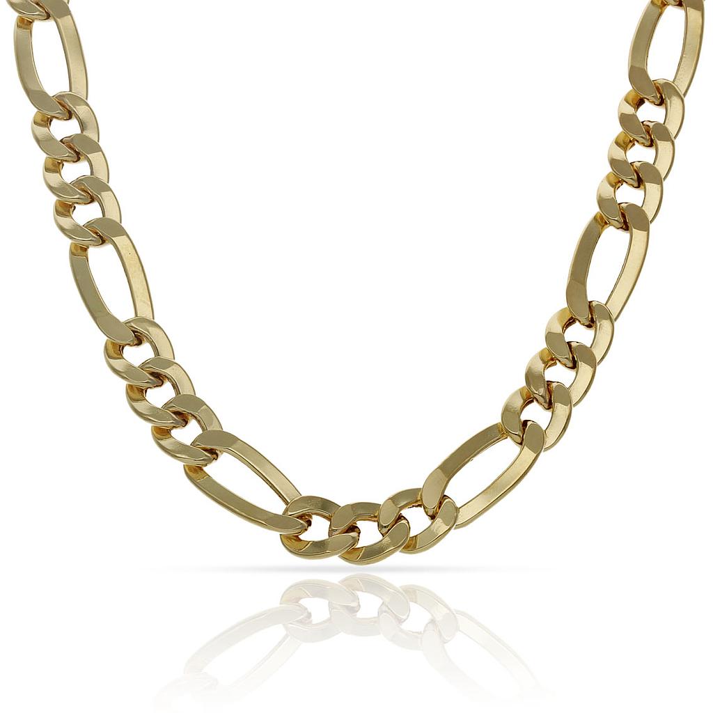 COLLAR ORO 18KL 3x1 HUECO - 7MM