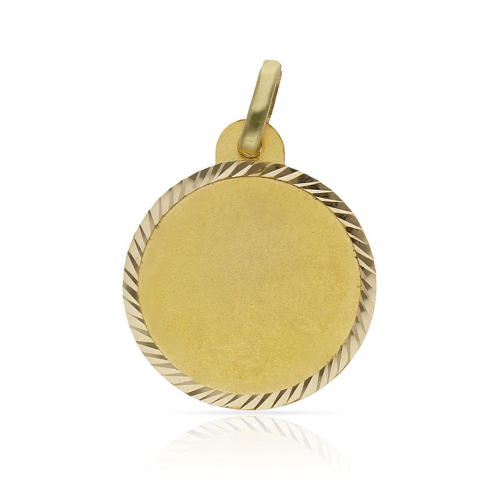 DISCO ORO 18KL TALLADO - 20MM