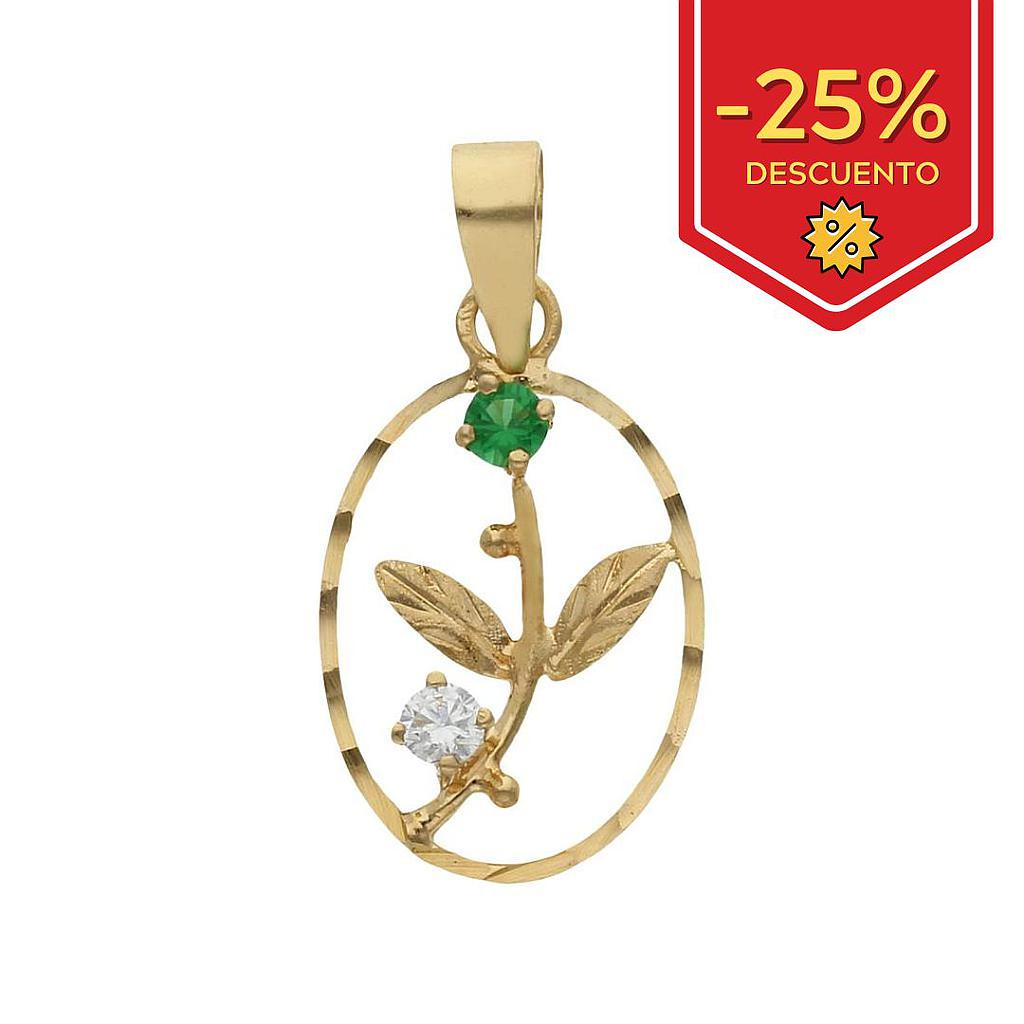 COLGANTE ORO 18KL FLOR