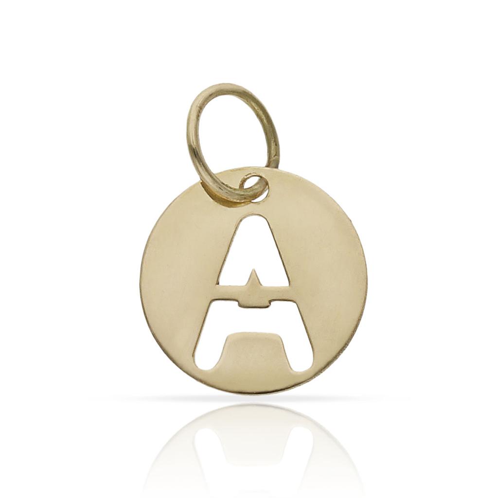 COLGANTE ORO 18KL LETRA CALADA - 10MM