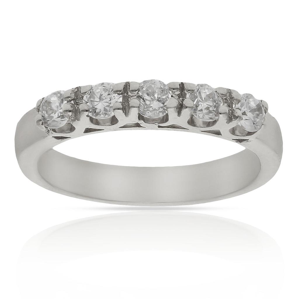 SORTIJA ORO BLANCO 18KL DIAMANTES