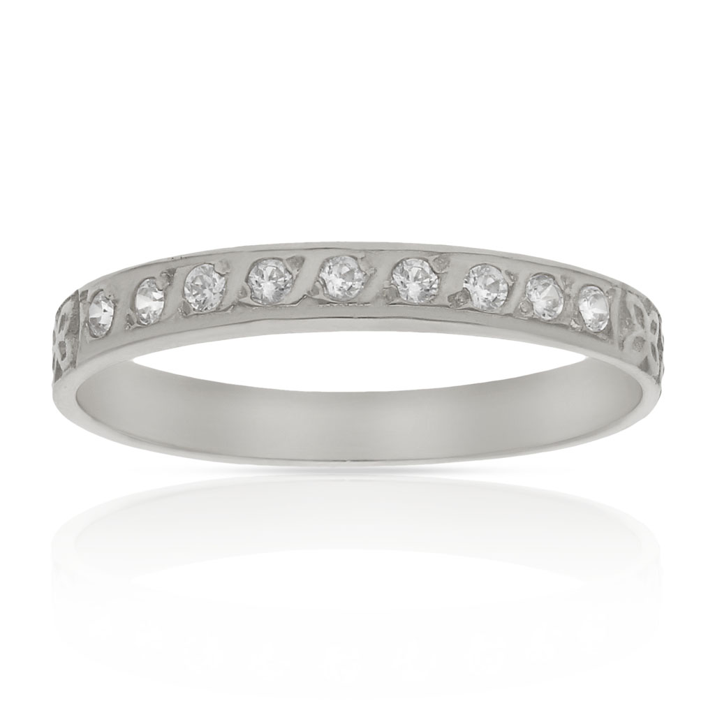 SORTIJA ORO BLANCO 18KL DIAMANTES