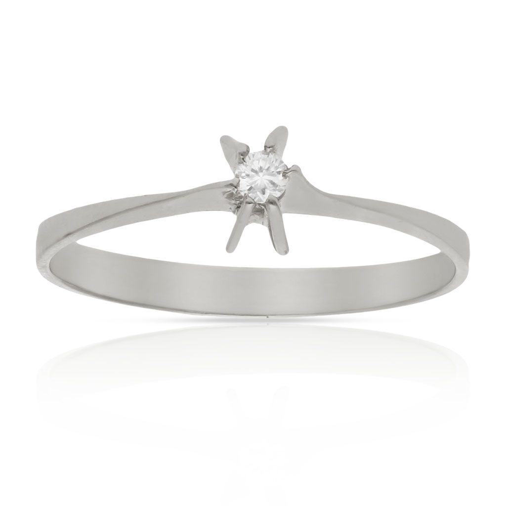 SORTIJA ORO BLANCO 18KL DIAMANTE