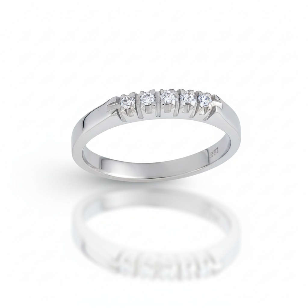 SORTIJA ORO BLANCO 18KL DIAMANTES