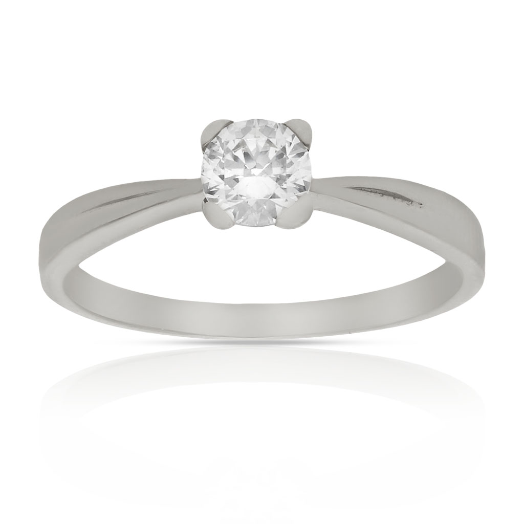 SORTIJA ORO BLANCO 18KL DIAMANTE