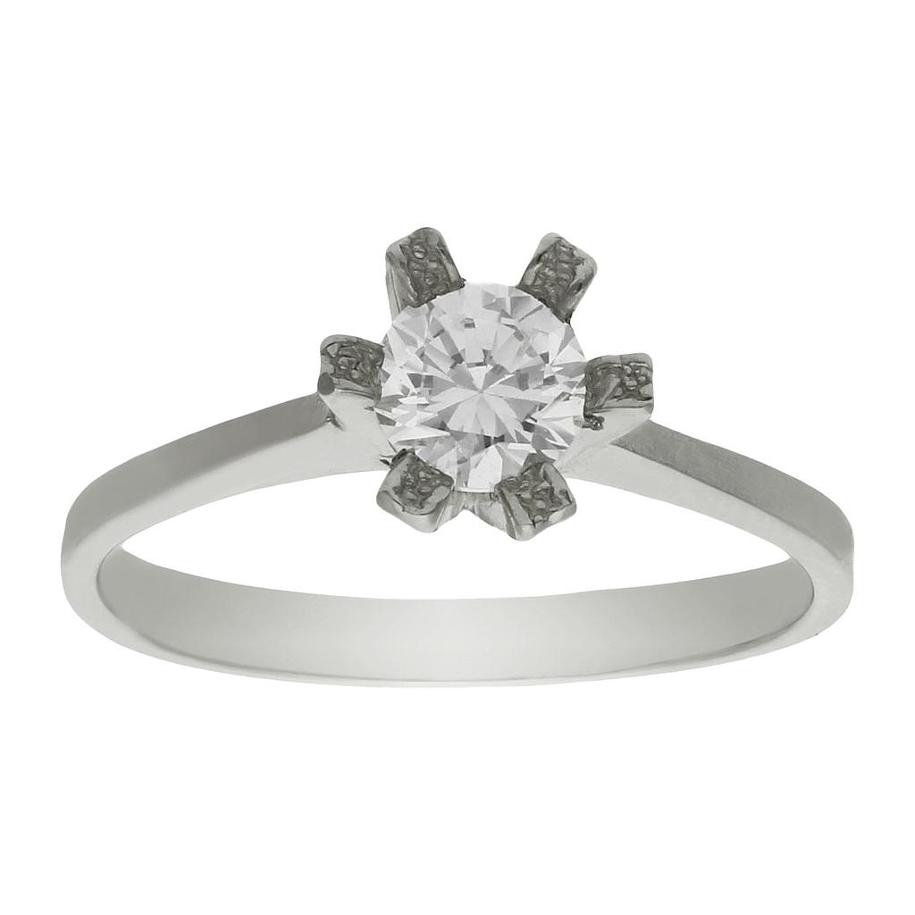 SORTIJA ORO BLANCO 18KL DIAMANTE