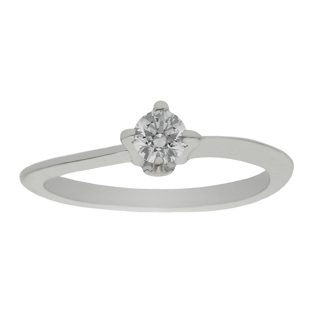 SORTIJA ORO BLANCO 18KL DIAMANTE