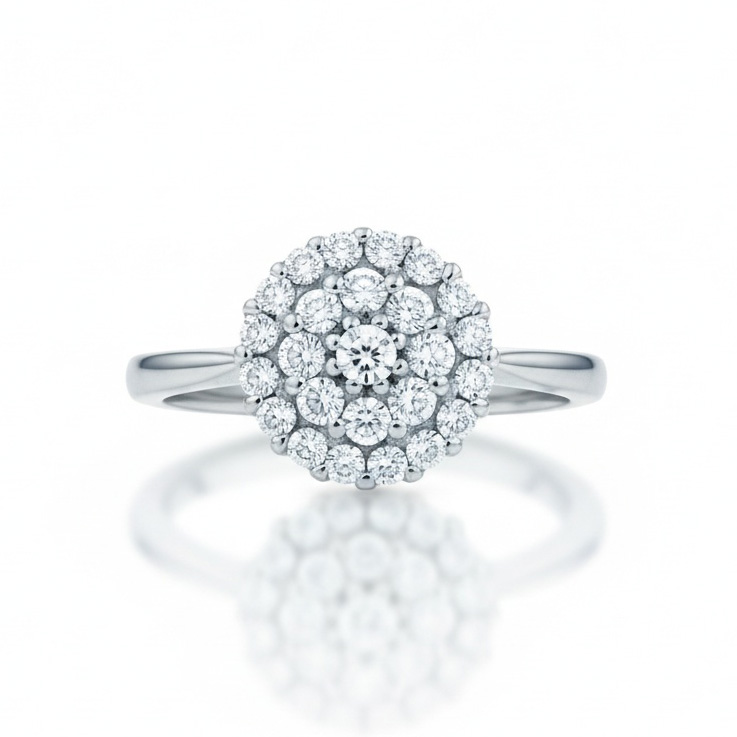 SORTIJA ORO BLANCO 18KL DIAMANTES