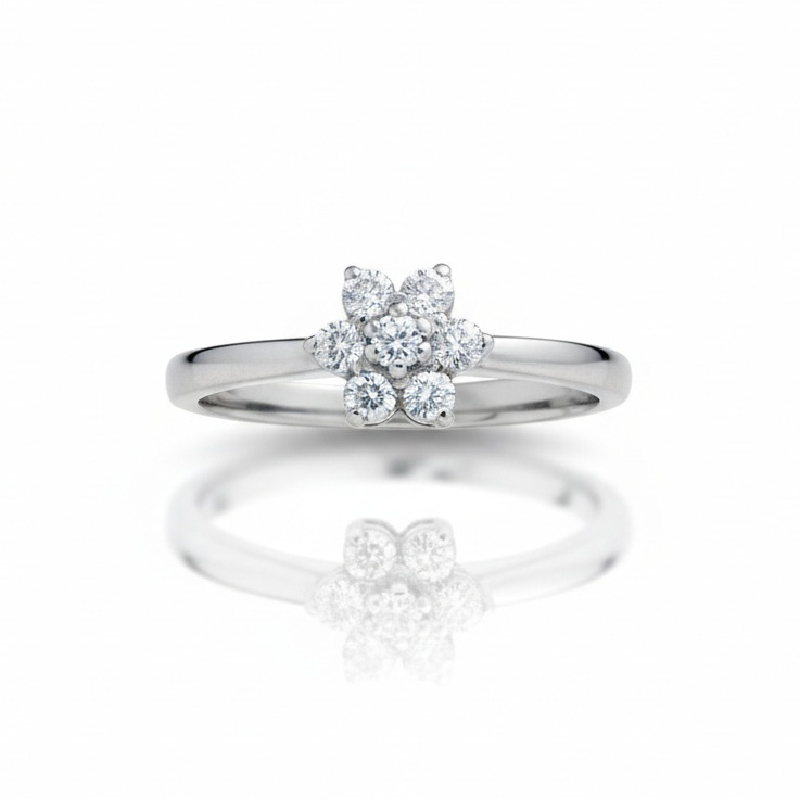 SORTIJA ORO BLANCO 18KL DIAMANTES