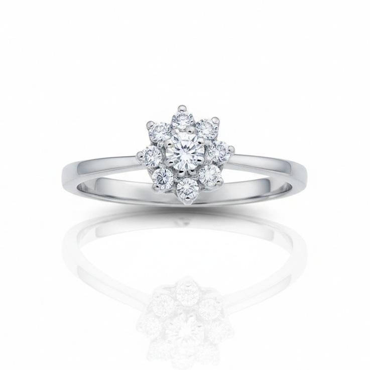 SORTIJA ORO BLANCO 18KL DIAMANTES