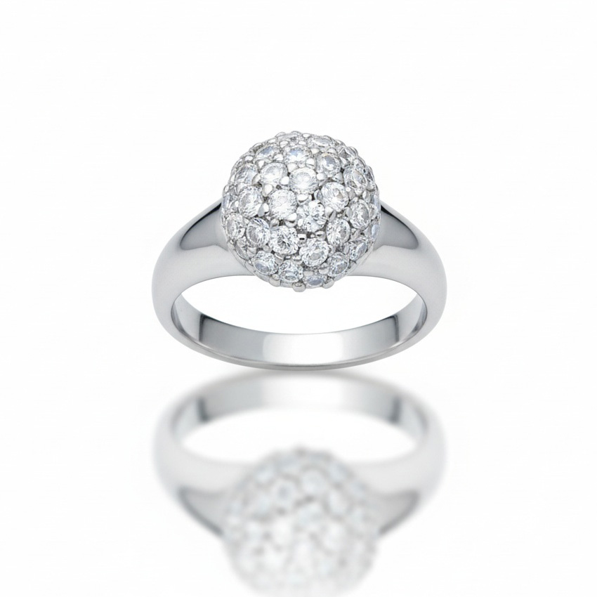 SORTIJA ORO BLANCO 18KL DIAMANTES