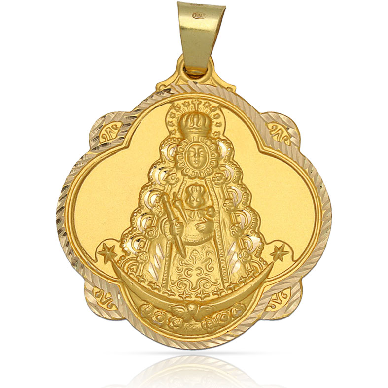 MEDALLA ORO 18KL V. DEL ROCIO- 40X45MM 