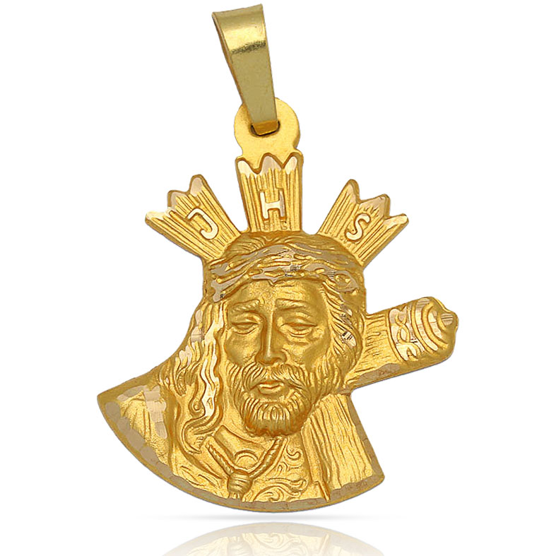 MEDALLA ORO 18KL GRAN PODER - 32X41 MM