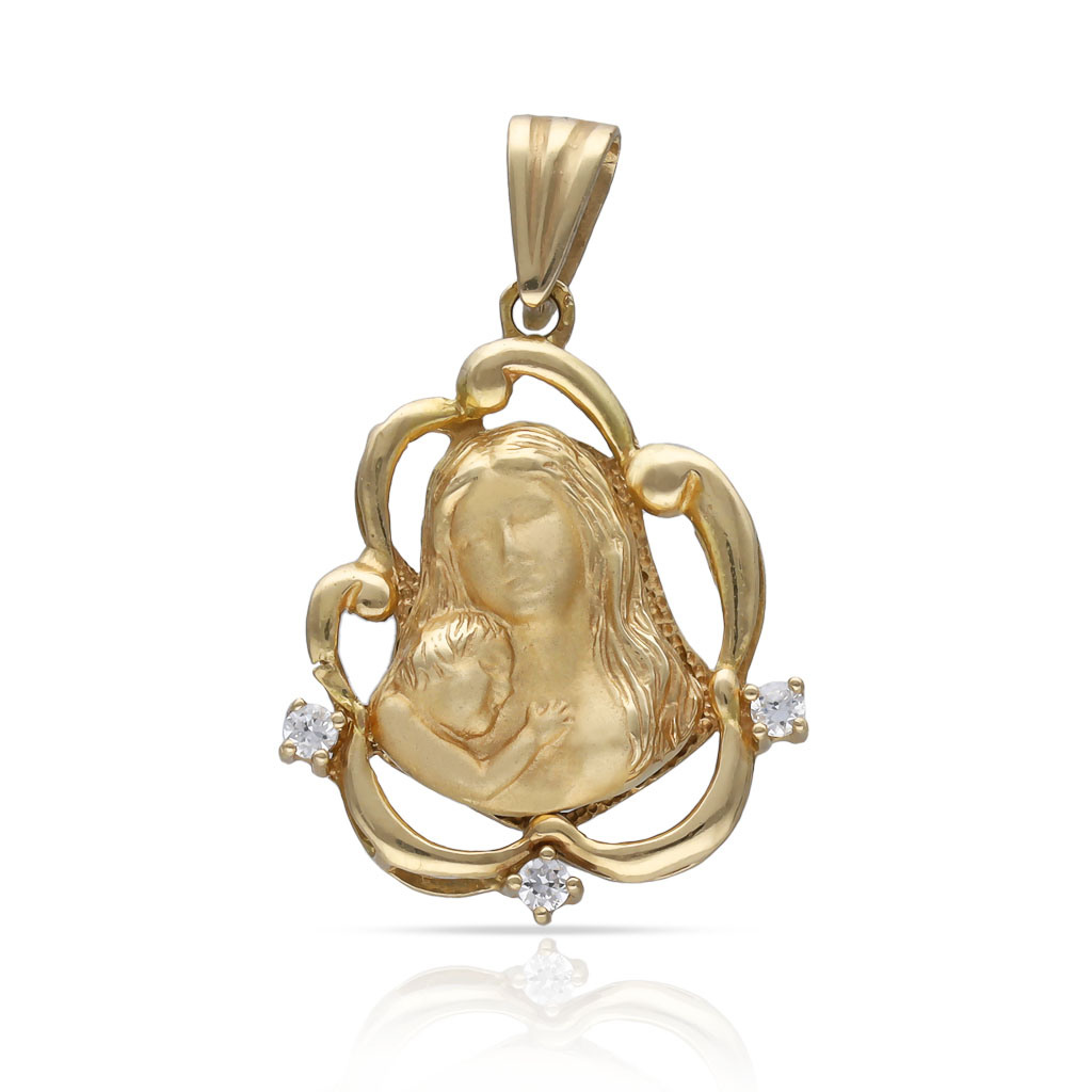 COLGANTE ORO 18KL DE LA MADRE - 22x28MM
