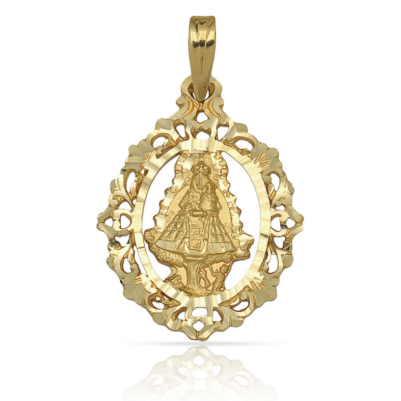 MEDALLA ORO 18KL V. DE CORTES - 21X29MM