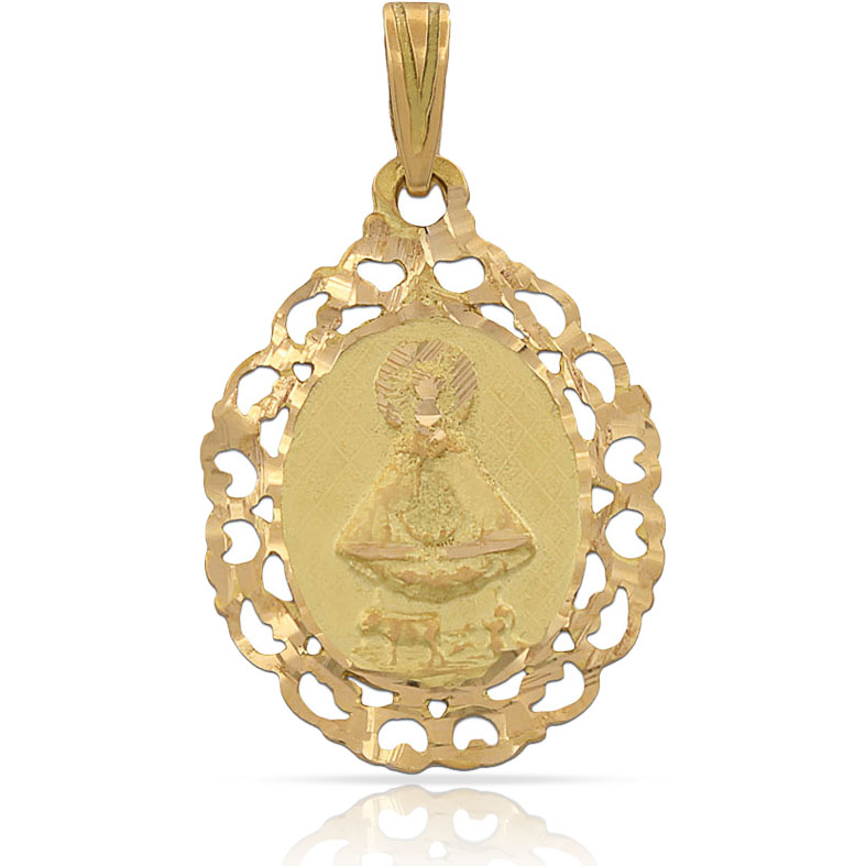 MEDALLA ORO 18KL V. DE LIDON - 19X26MM