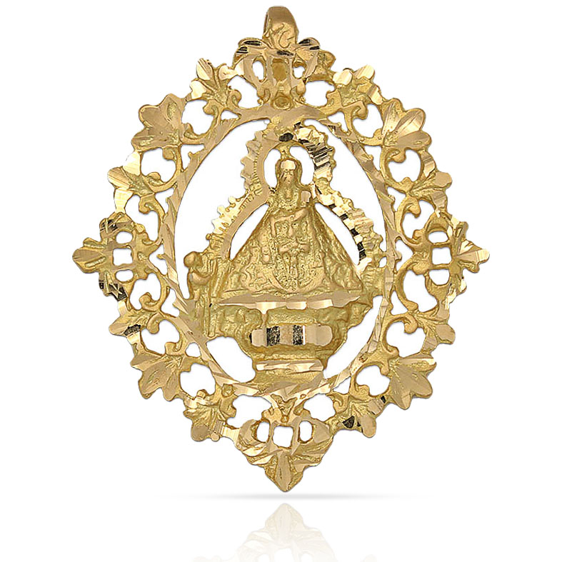 MEDALLA ORO 18KL V. DE LA CABEZA - 31x37MM