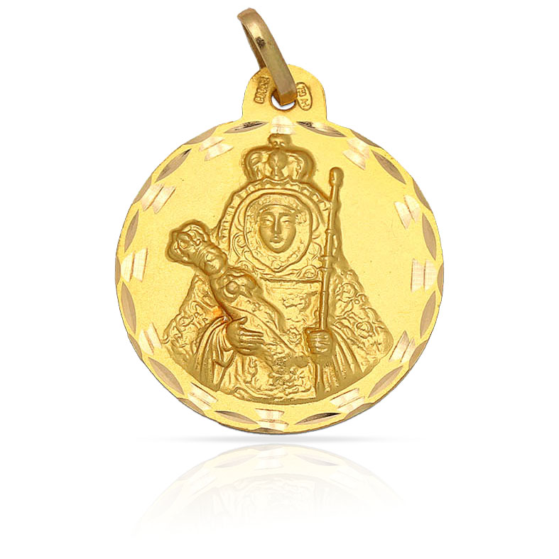 MEDALLA ORO 18KL V. CANDELARIA - 17MM