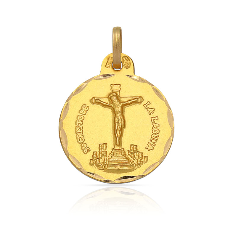 MEDALLA ORO 18KL C. DE LA LAGUNA - 15MM 