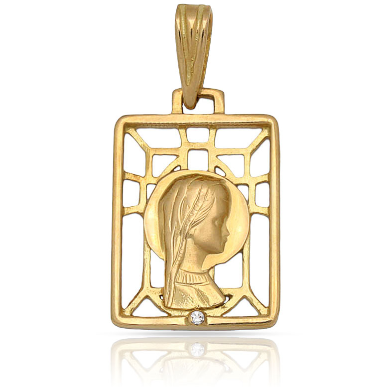 MEDALLA ORO 18KL VIRGEN NIÑA - 13X19MM