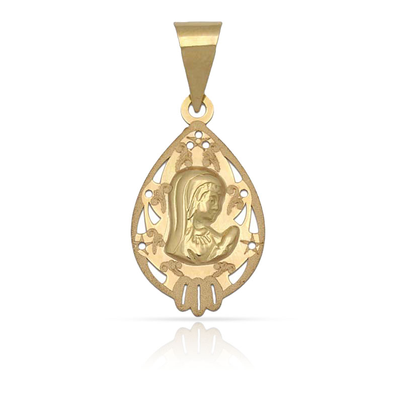 MEDALLA ORO 18KL VIRGEN NIÑA - 11X19MM