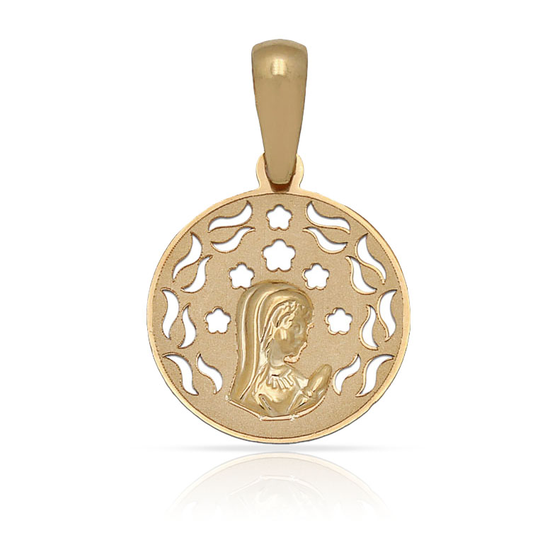 MEDALLA ORO 18KL VIRGEN NIÑA - 16MM