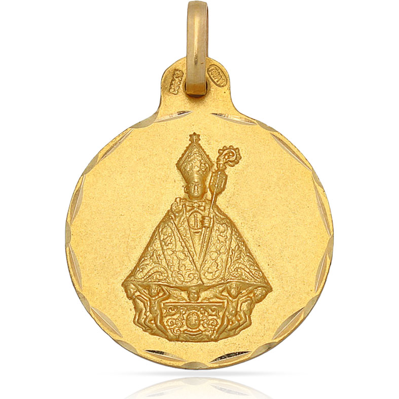 MEDALLA ORO 18KL SAN FERMIN- 21MM