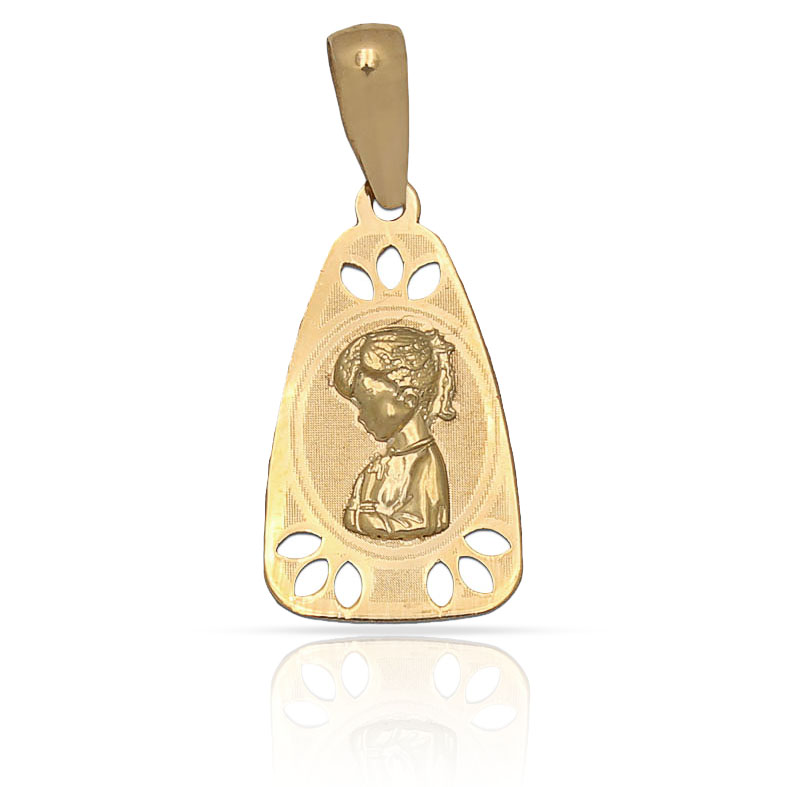 MEDALLA ORO 18KL VIRGEN NIÑA - 10X18MM