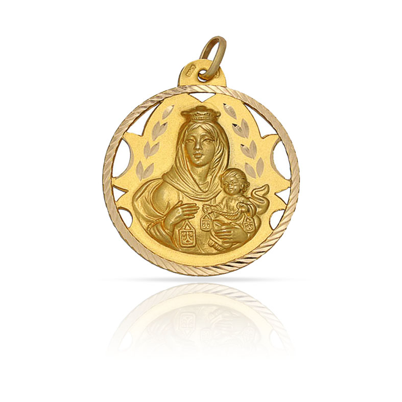 MEDALLA ORO 18KL V. DEL CARMEN - 20MM