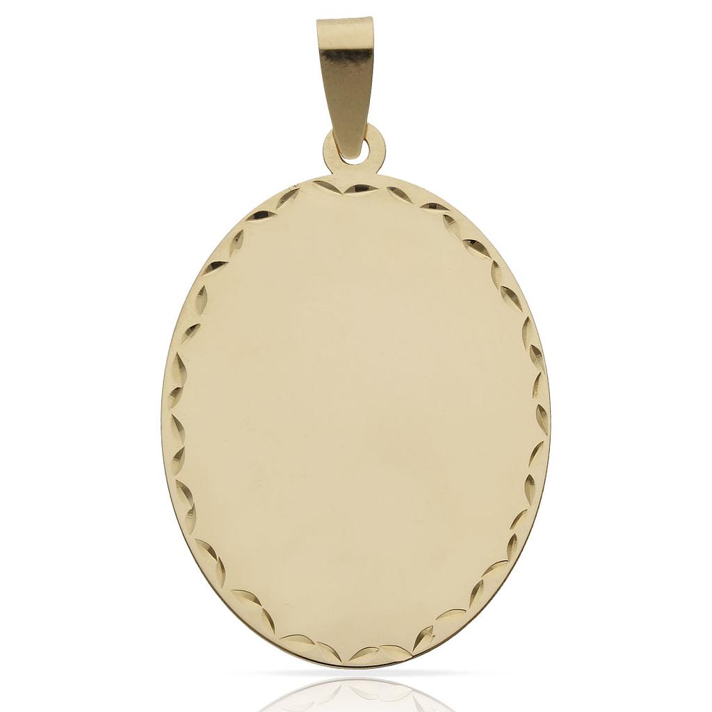 PLACA ORO 18KL TALLADA - 23X36MM