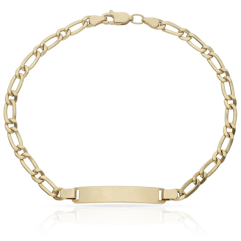 PULSERA ORO 18KL - 1x1 PLACA
