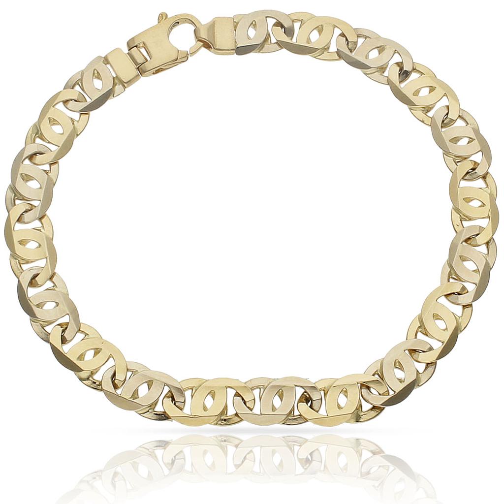 PULSERA ORO 18KL BICOLOR FUNDIDA