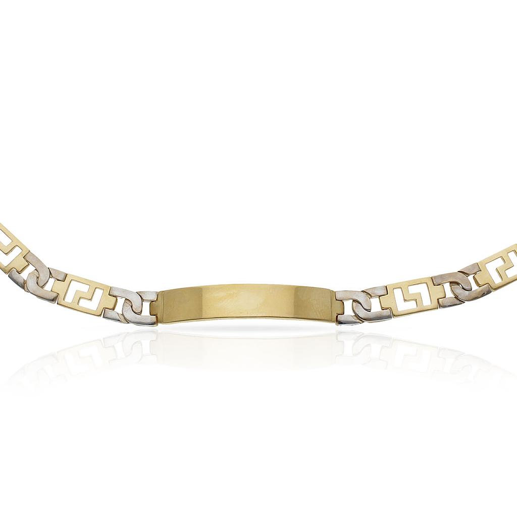 PULSERA ORO 18KL FUNDIDA PLACA