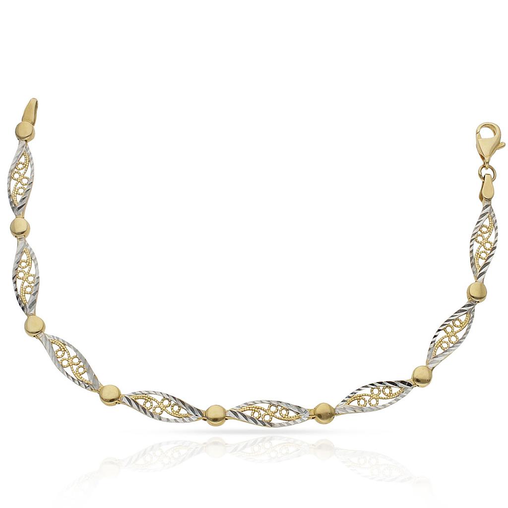 PULSERA ORO 18KL BICOLOR
