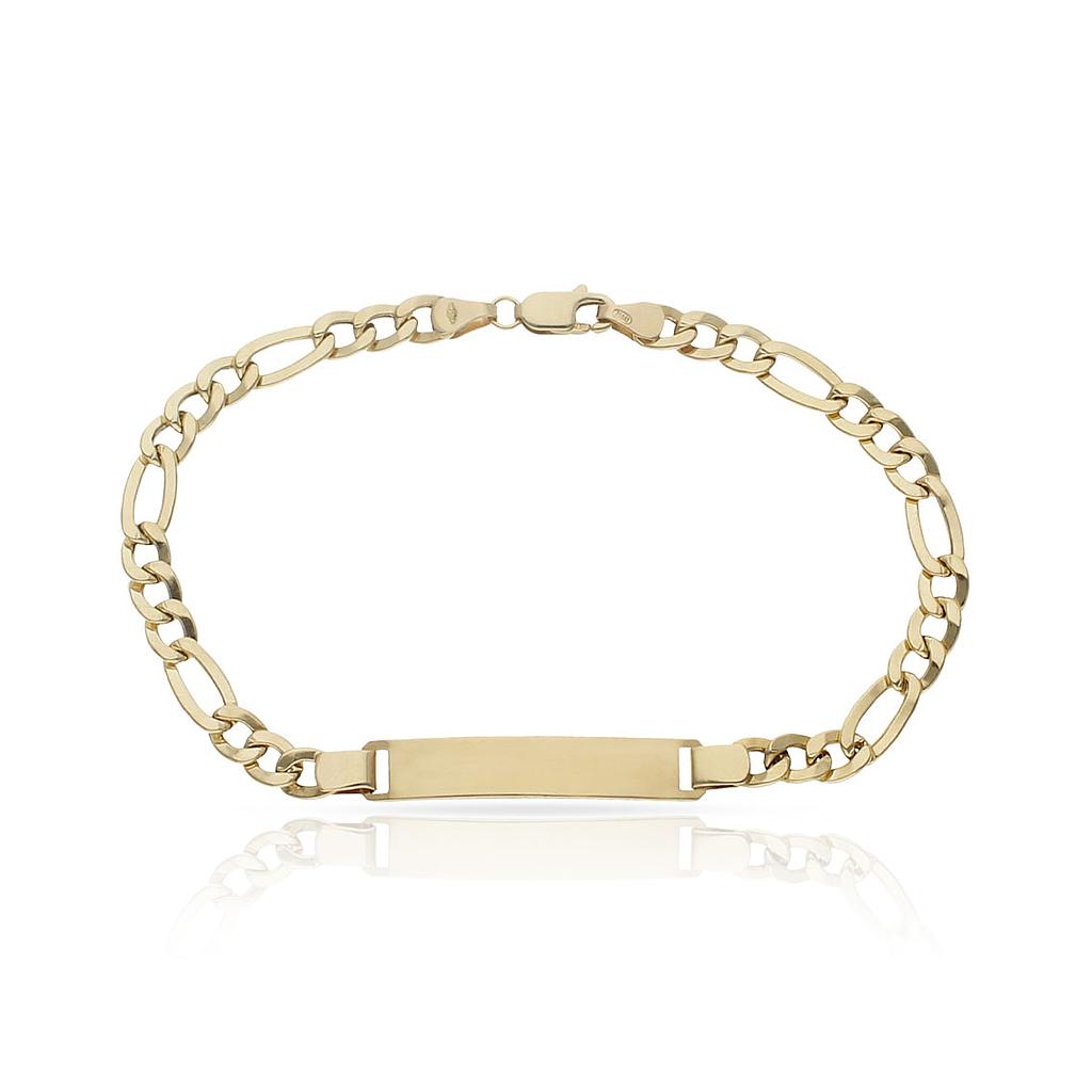 PULSERA ORO 19KL 3x1 CON PLACA