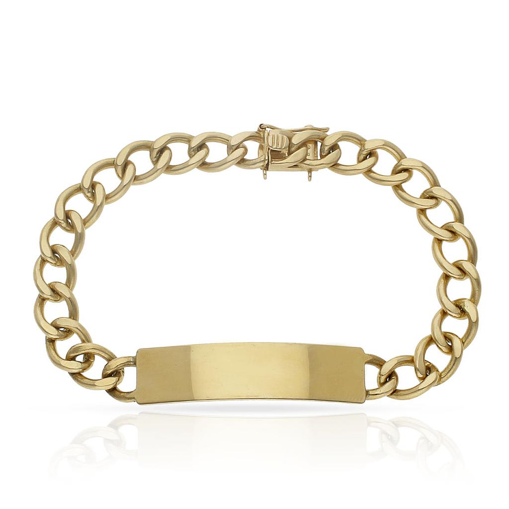 PULSERA ORO 18KL FUNDIDA PLACA
